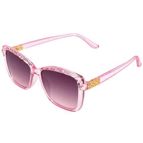 Eye Monk Women's Square Sunglasses with UV Protection, Pink Gradient Lenses