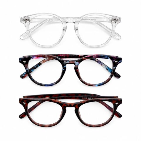 Eye Monk Zero Power Blue Protect Computer Glasses, 3-Pair Set