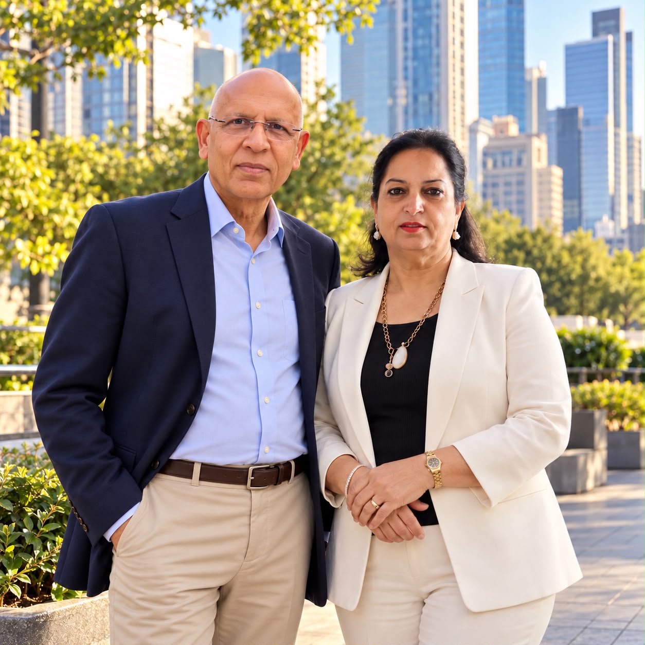 Mr. Kuldip Verma and Mrs. Pratibha Verma, the people behind Grand Monk